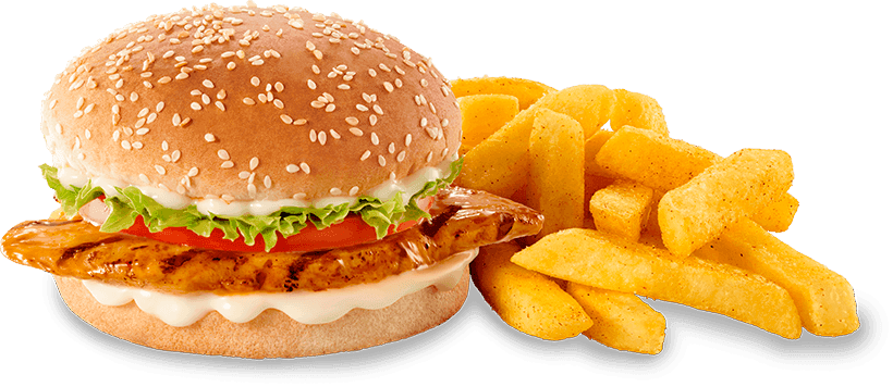 Chicken Burger & Chips