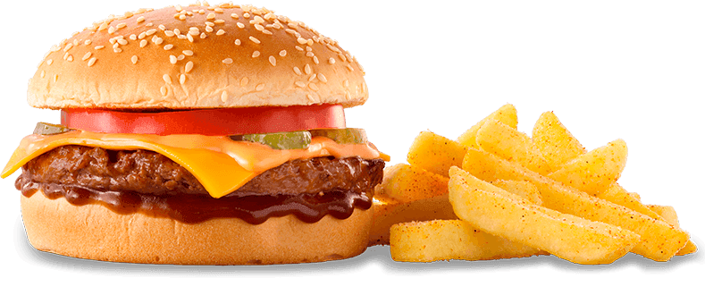 Cheese Burger & Chips