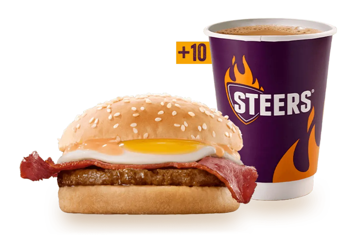 Beef Patty, Macon° & Egg Breakfast Bun