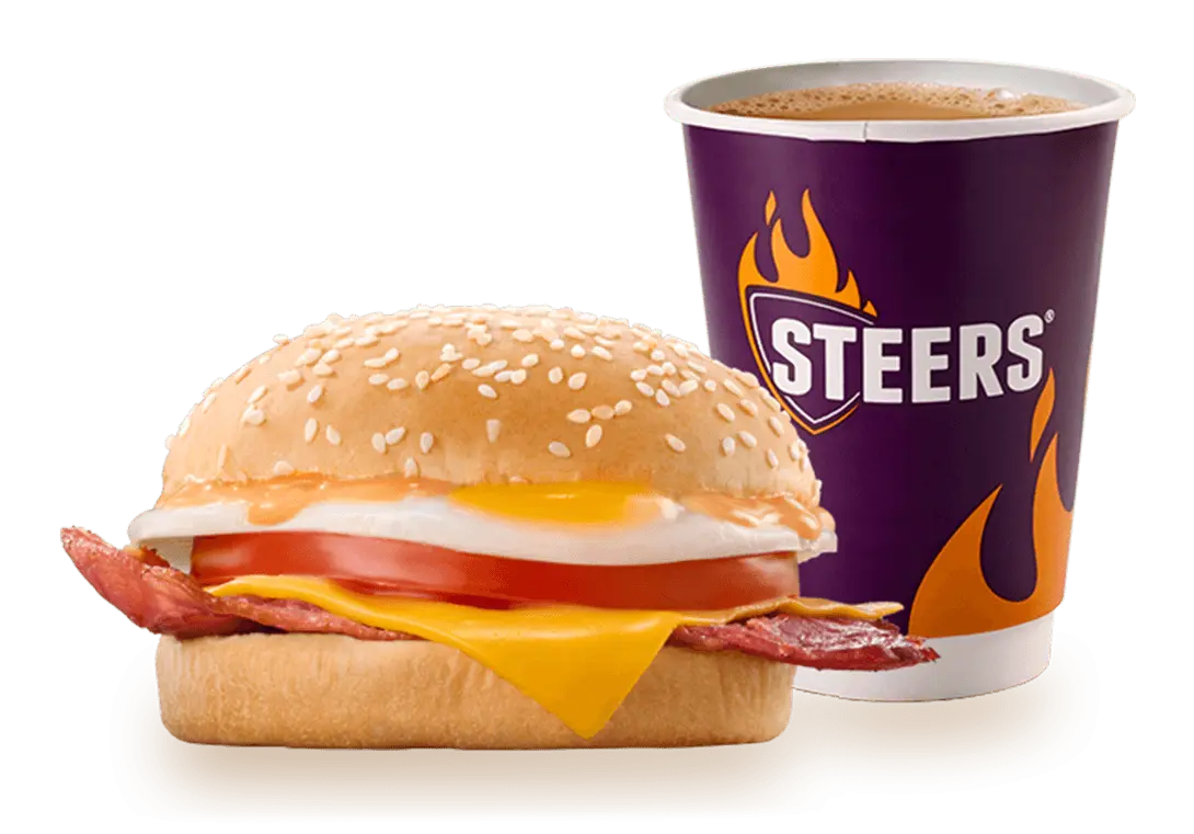 Macon°, Cheese, Egg & Tomato Breakfast Bun