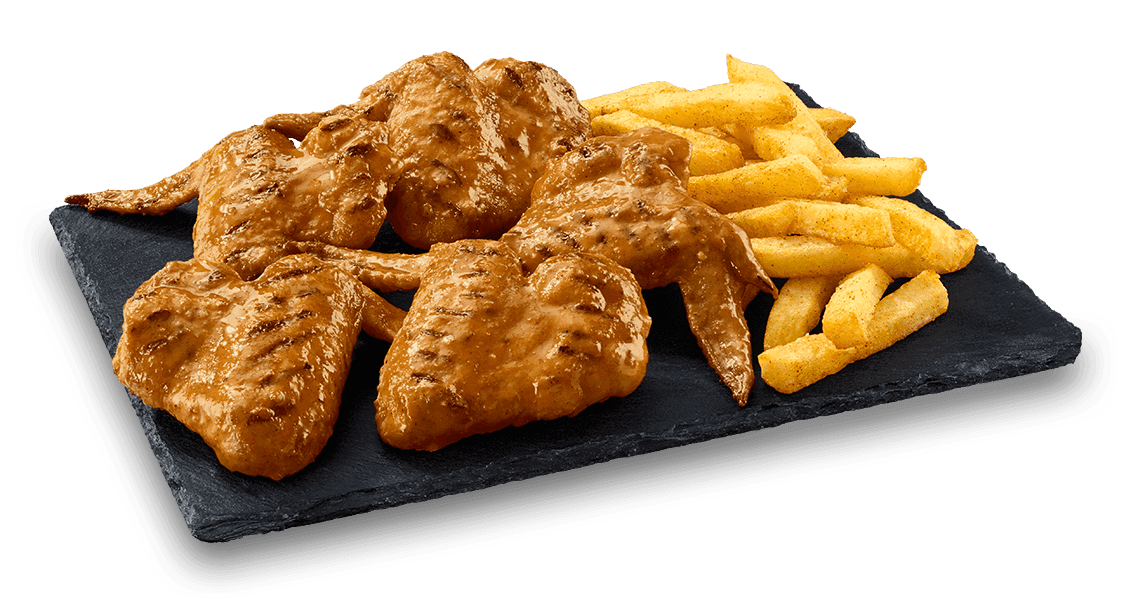 5 Full Wings & Chips