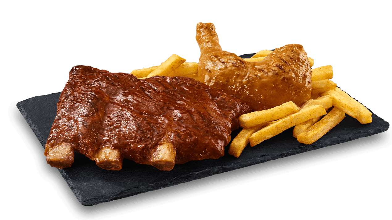 Beef Ribs & 1/4 Chicken