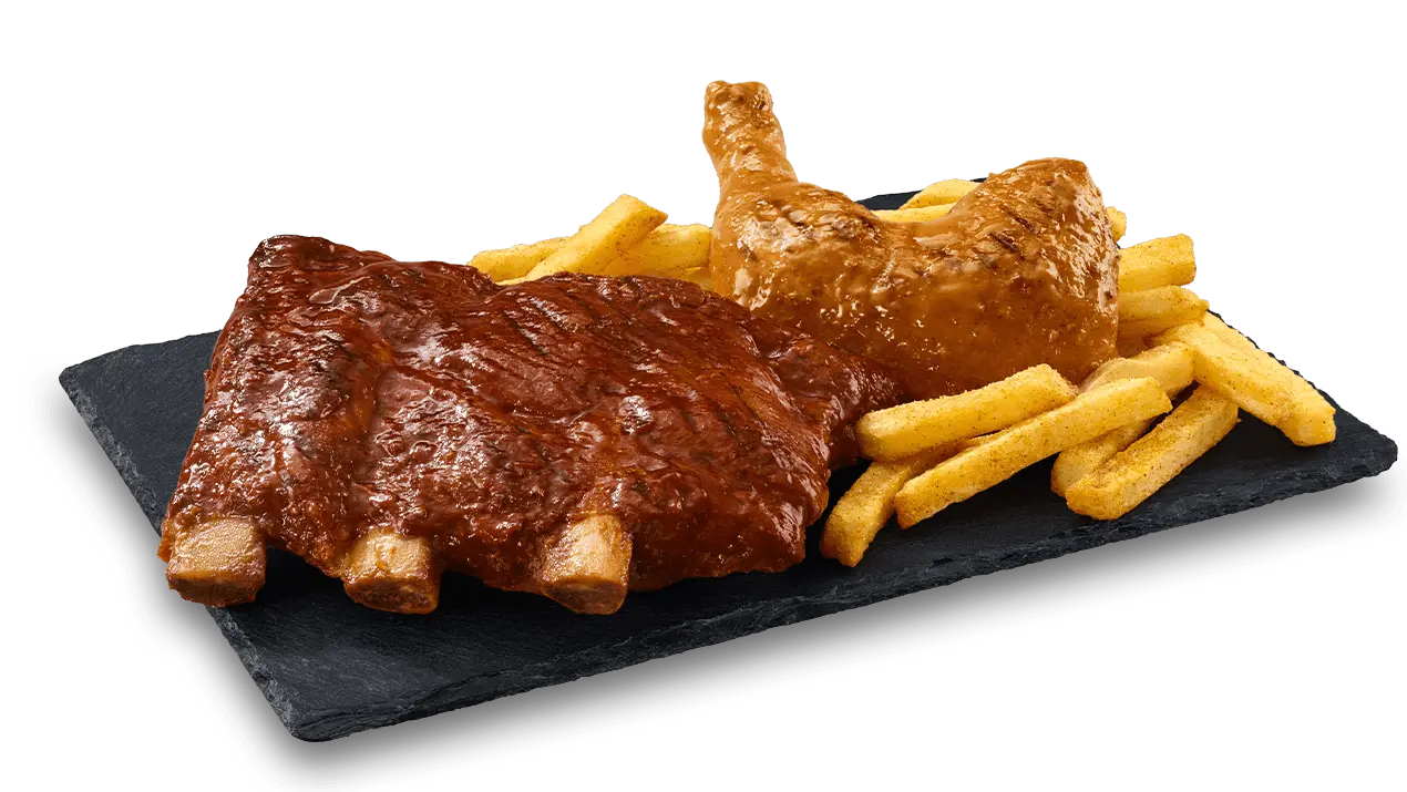 Beef Ribs & 1/4 Chicken