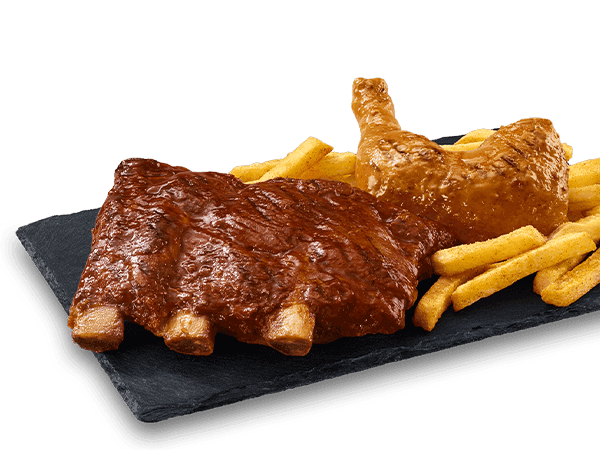 Beef Ribs & 1/4 Chicken