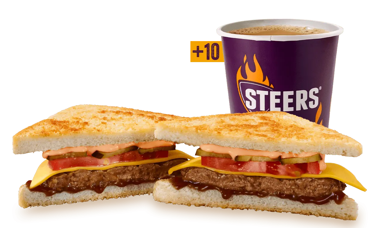Beef Patty & Cheese Toasted Sandwich