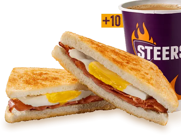 Bacon & Egg Toasted Sandwich