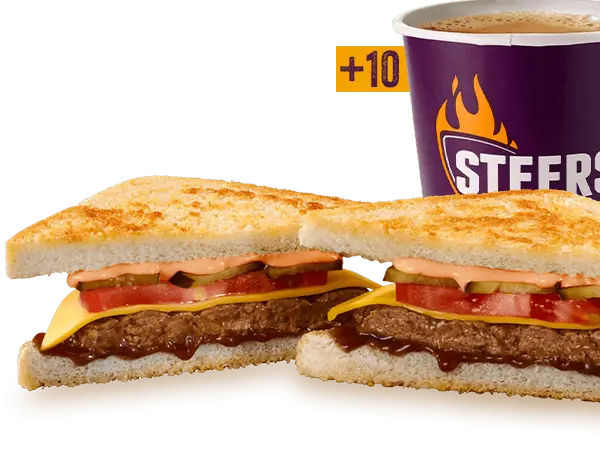Beef Patty & Cheese Toasted Sandwich
