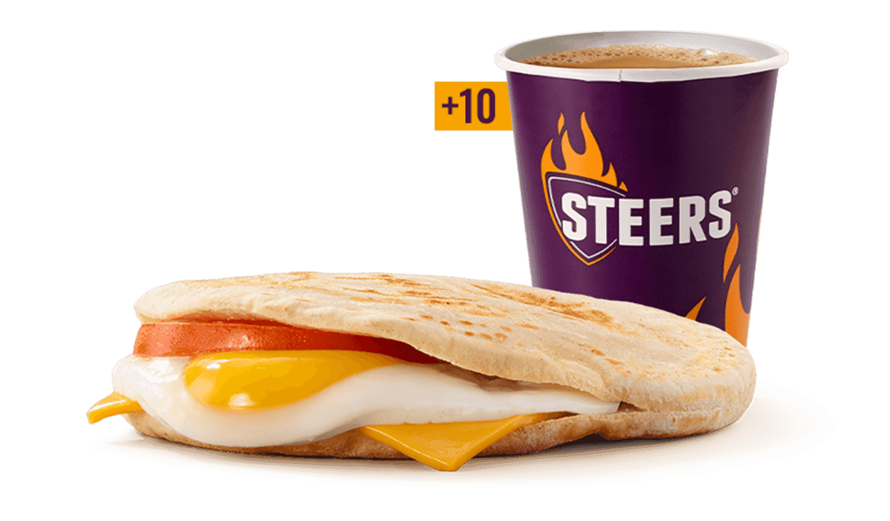 Cheese, Tomato & Egg Pita