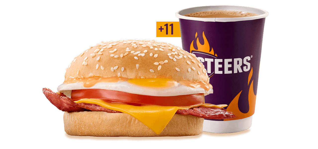 Macon°, Cheese, Egg & Tomato Breakfast Bun