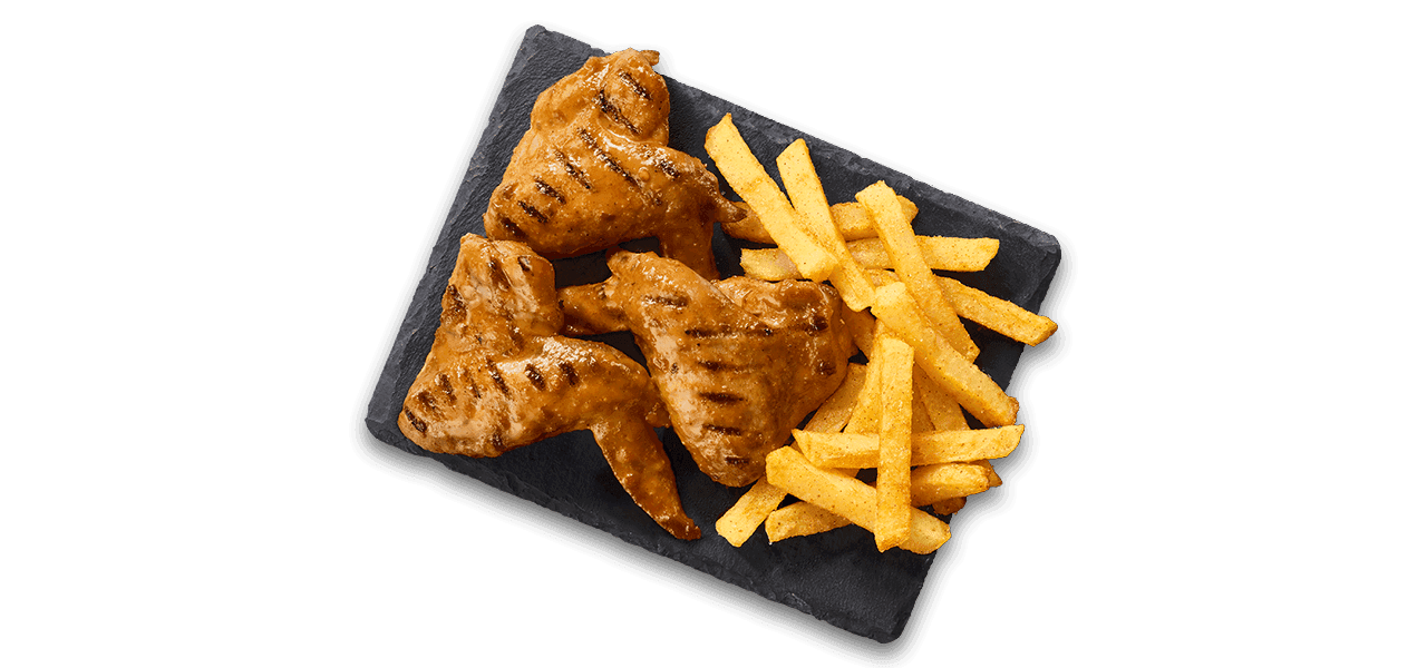 3 Full Wings with small chips