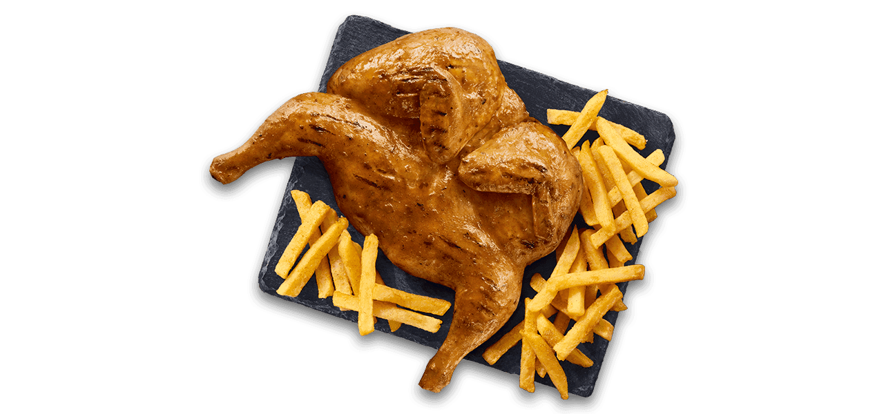 Full Chicken with large chips