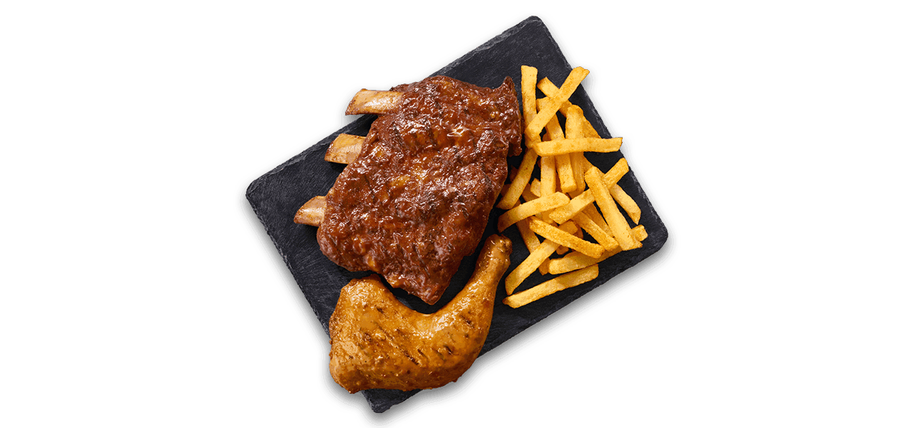 Beef Ribs & 1/4 Chicken