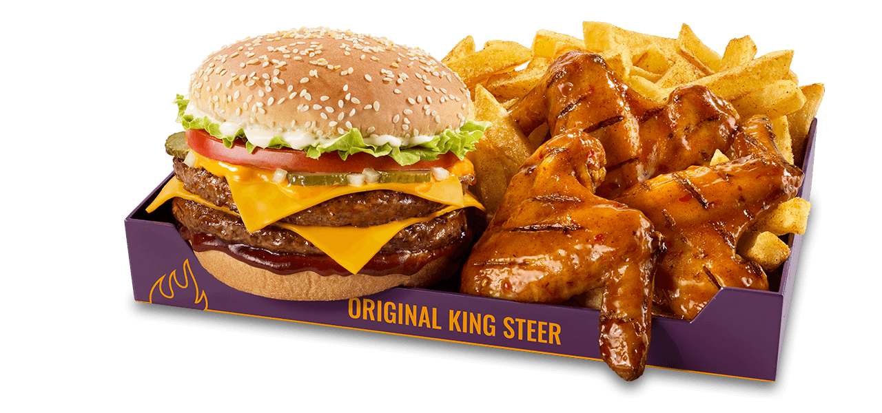 Original King Steer Flame-Grilled Mega Box