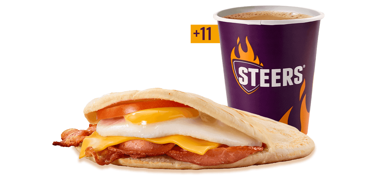 Bacon, Egg & Cheese Pita