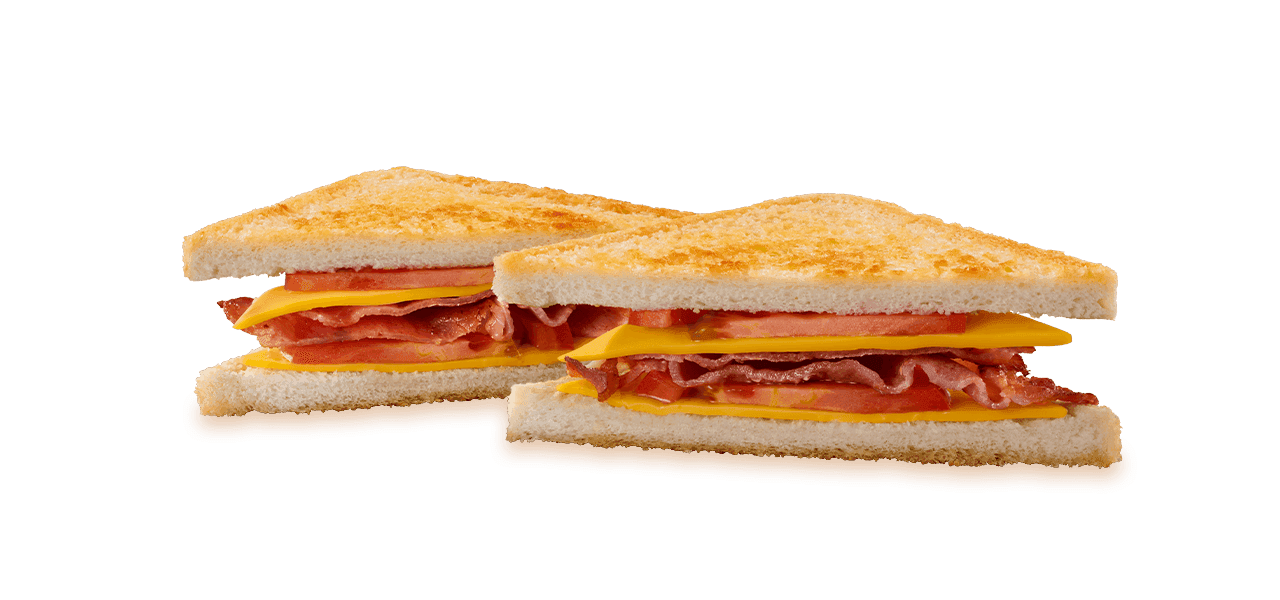 Bacon, Cheese & Tomato Toasted