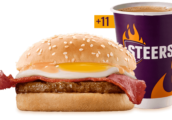 Beef Patty, Macon° & Egg Breakfast Bun