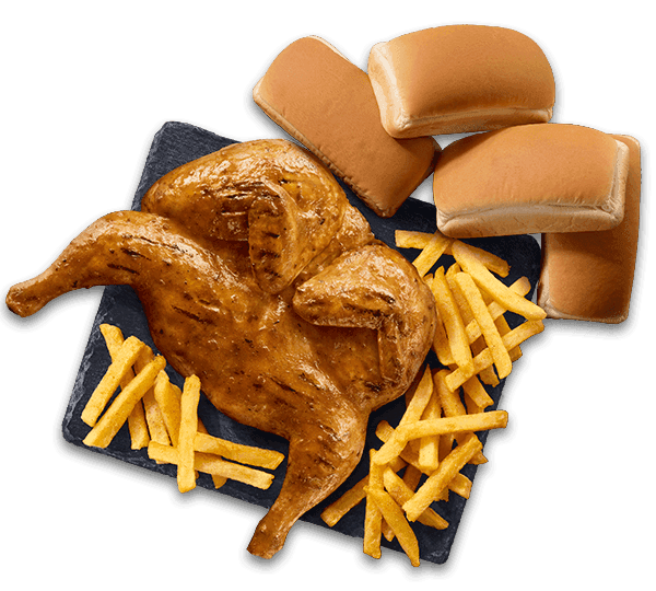 Real Chicken Feast with 4 mini loaves, large chips