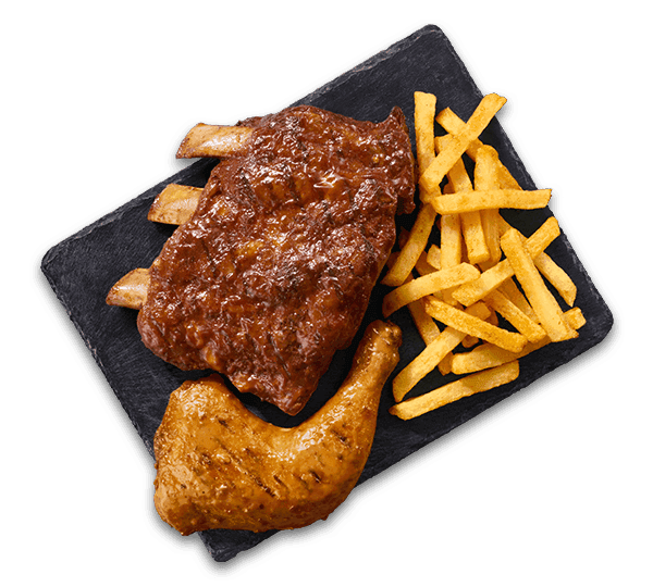 Beef Ribs & 1/4 Chicken