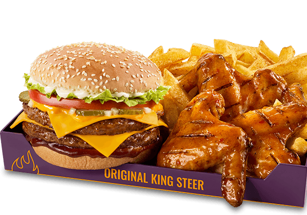 Original King Steer Flame-Grilled Mega Box