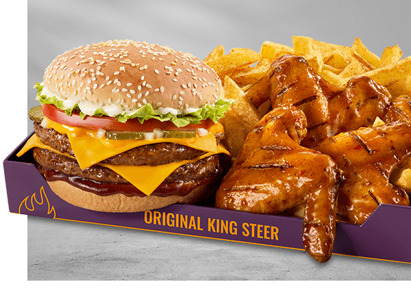 Original King Steer Flame-Grilled Mega Box