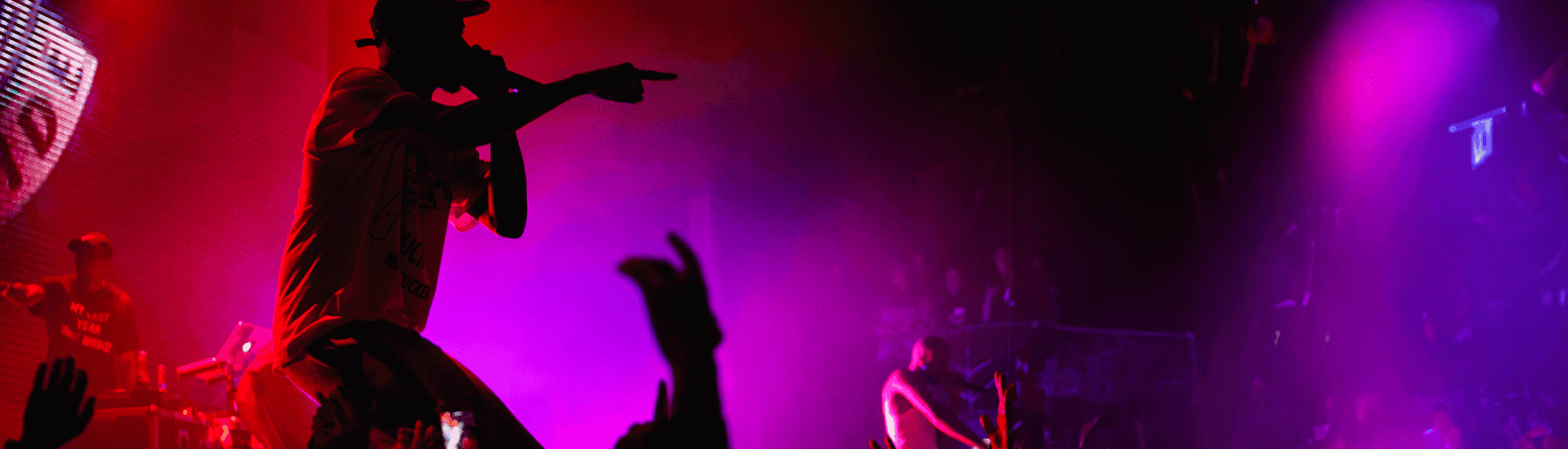 Artist performing at an event