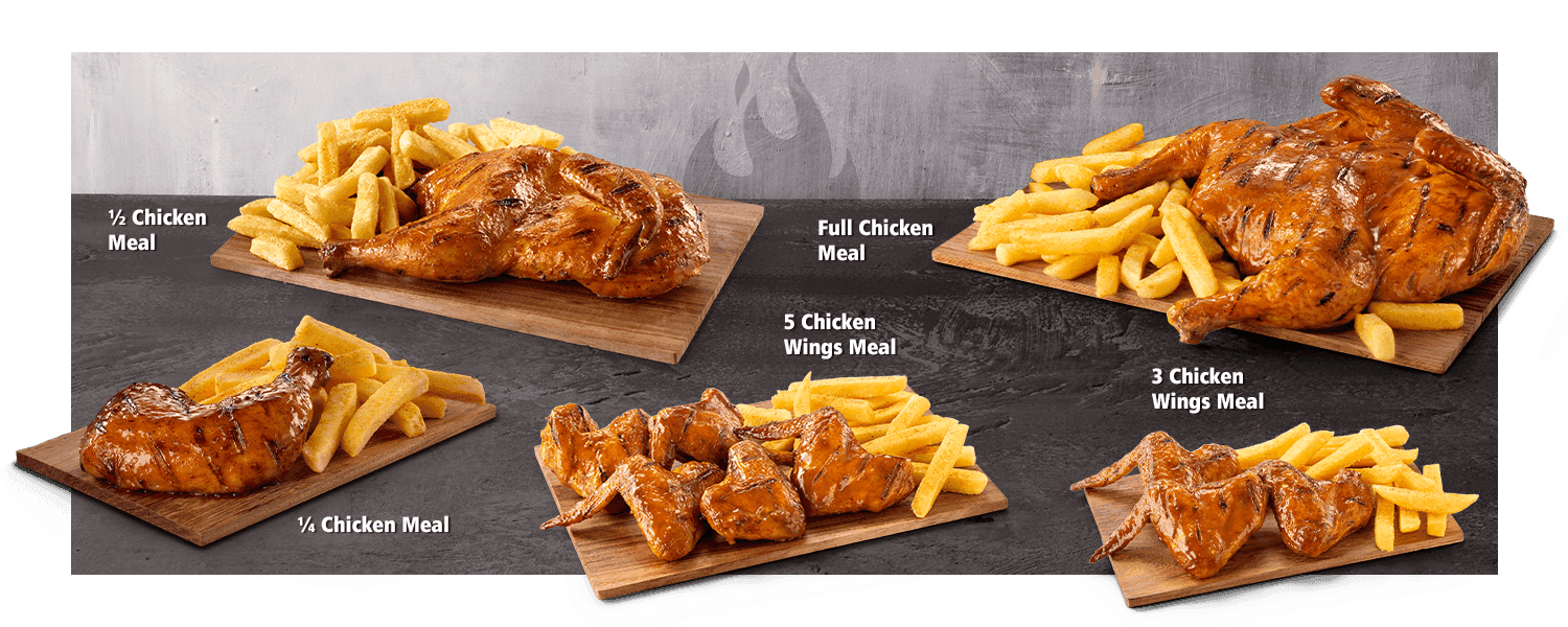 Chicken Cheese Burger & Chips