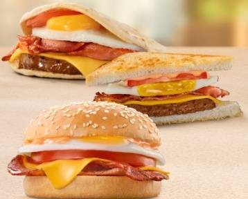 Steers Breakfast Burgers
