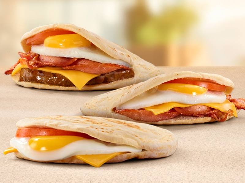 Steers Breakfast Pitas