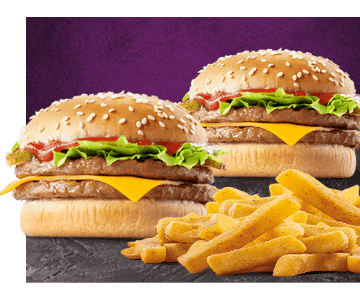 Bacon & Cheese Chicken Burger Combo