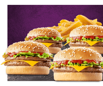 Bacon & Cheese Chicken Burger Combo