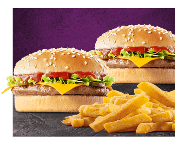 Bacon & Cheese Chicken Burger Combo